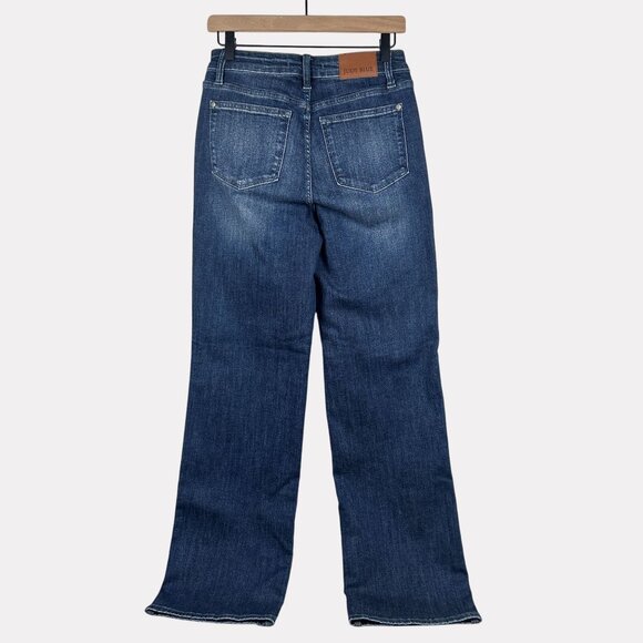 Judy Blue Straight Fit Five Pocket Jeans Womens 7/28 Blue Zip Fly - Picture 2 of 10